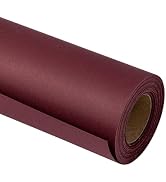 RUSPEPA Kraft Paper Roll - 17.5 inches x 32.8 feet - Maroon Wrapping Paper Recyclable Paper Perfe...