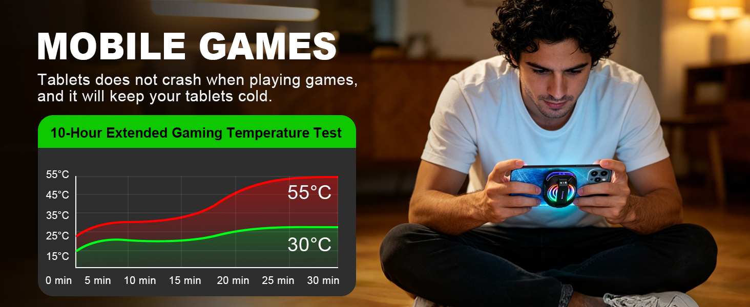 mobile games Keep phone cooling