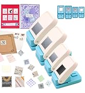 BAOFALI 4Pcs /Set Stamp Puncher Stamp Punch 1x0.8 &amp;1.5 &amp;1 &amp;1.25x1.5inch Postage Stamp Punch |Stam...