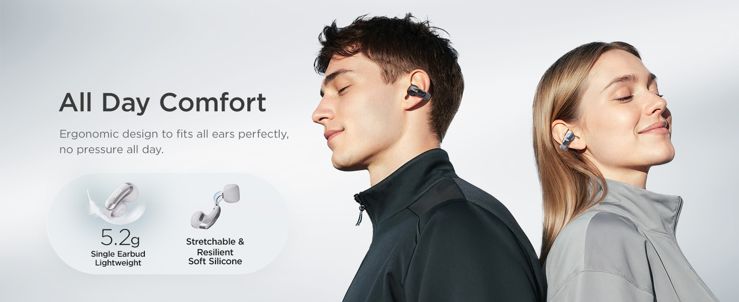 open ear clip-on earbuds