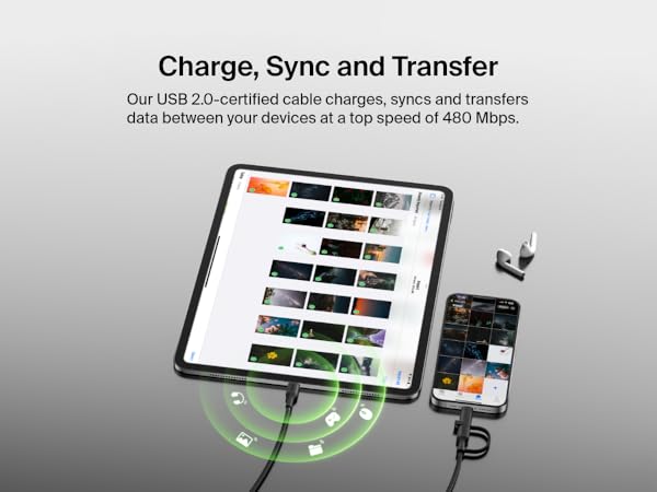 USB-C Cable Lightning Connector