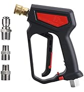 RIDGE WASHER Pressure Washer Gun 5000 PSI, 12 GPM, High Pressure Spray Gun with 1/4" Quick Connec...