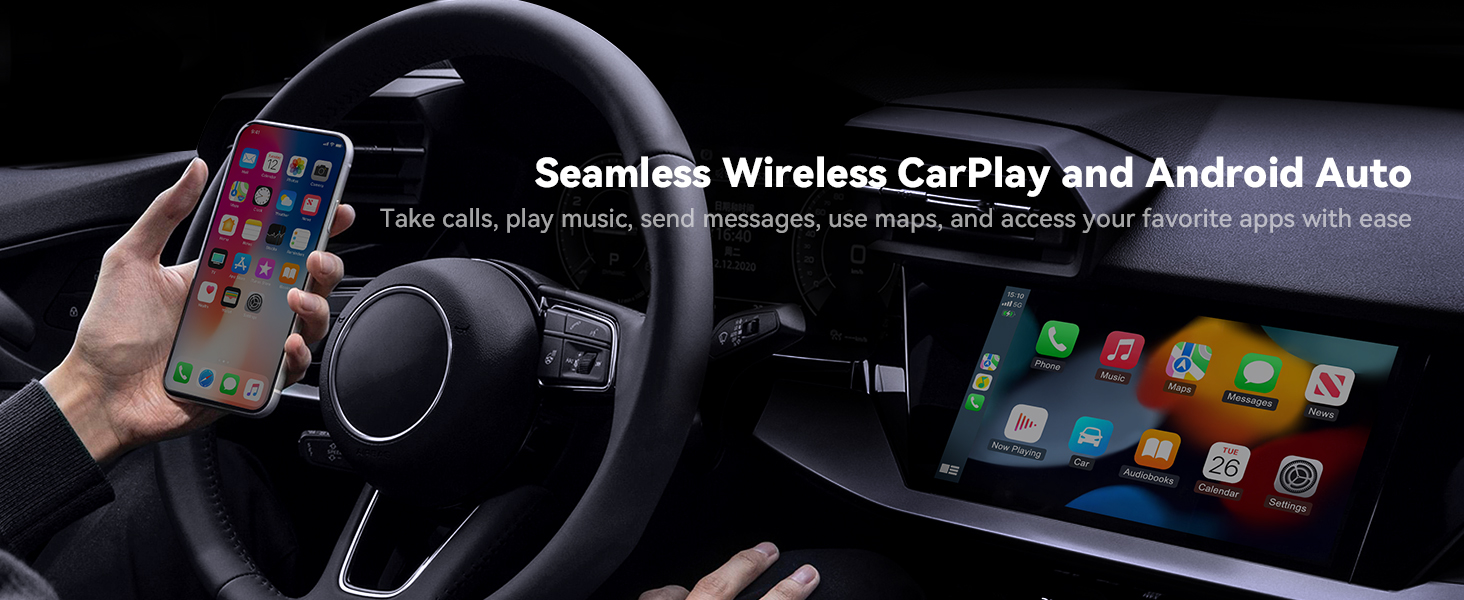 Seamless Wireless CarPlay and Android Auto