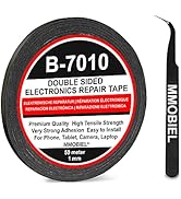 MMOBIEL 1 mm Double Sided Layer Strong Adhesive Tape 50 m Long Roll (Black) for Smartphone Tablet...