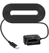 ssontong Upgraded OBD2 OBD Power Cable for Dash Camera, OBD to Type-C USB OBDII Adapter Hardwire ...