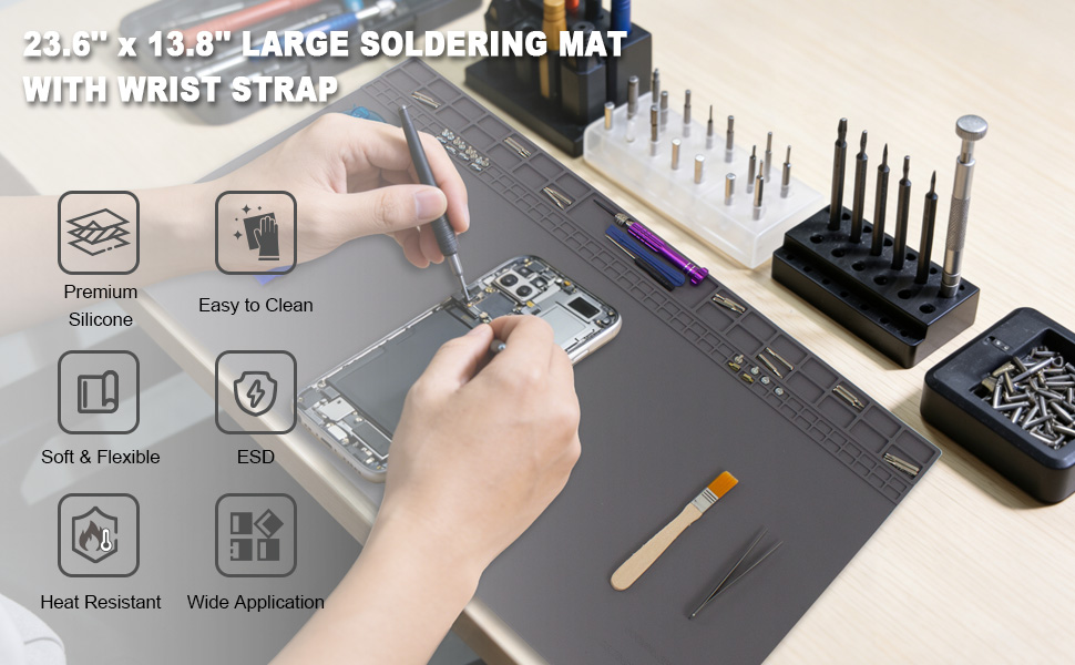 large soldering mat