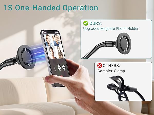 Gooseneck Phone Holder for Bed