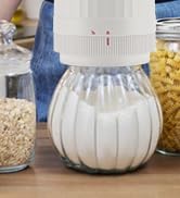 SelePow Mason-Jar-Vacuum-Sealer, Automatic Cordless Can Sealer with LED Indicator Fits Wide Mouth...