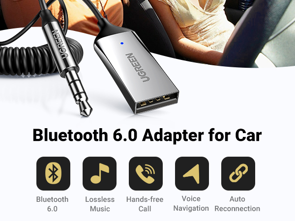 Aux to Bluetooth 5.3 Adapter