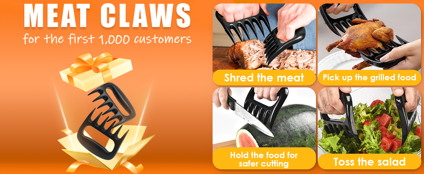 Electric Meat Grinder CHEFFANO Life with meat claws