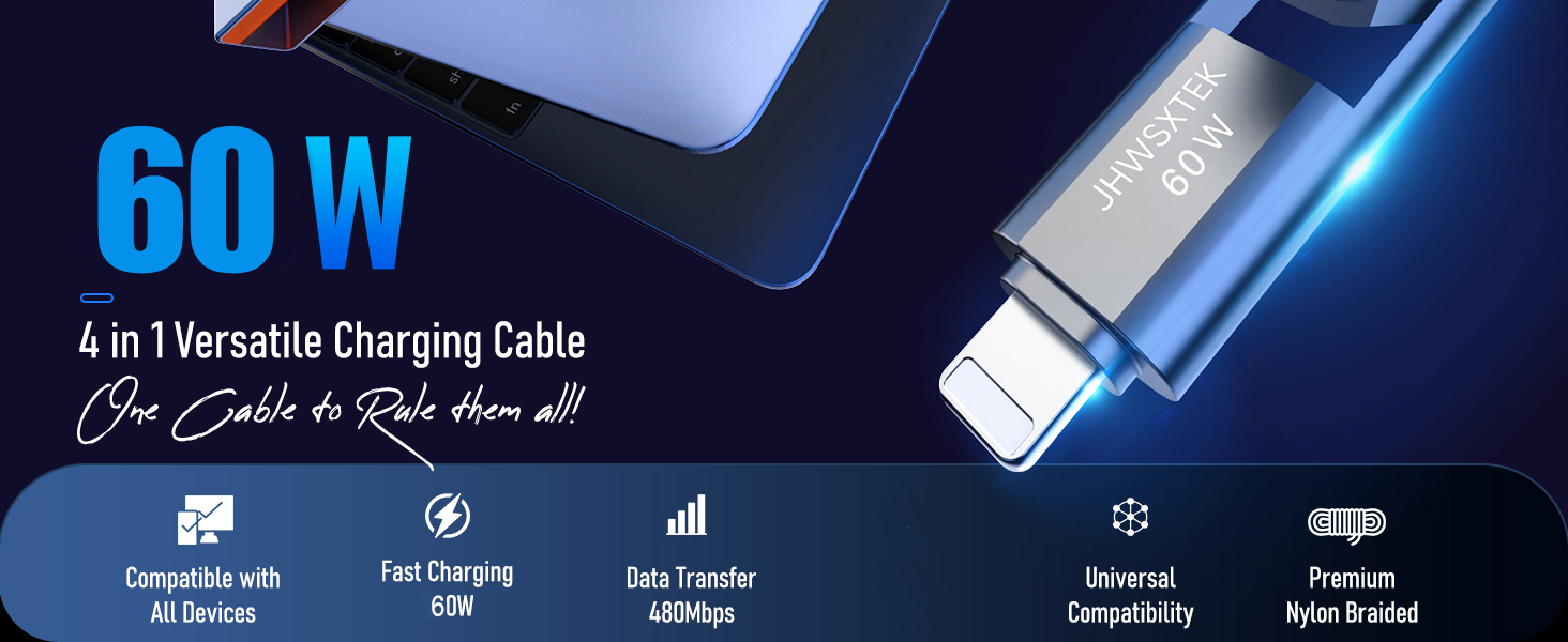 4 in 1 charging cable
