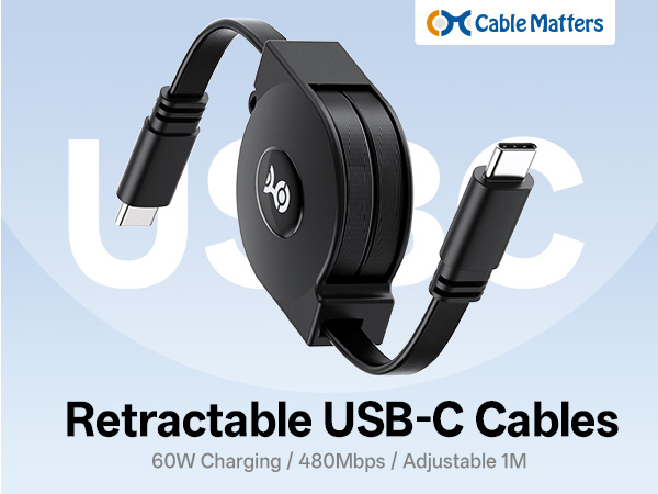 Retractable USB C Cable