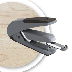 Tru Red One-Touch Dx-4 Desktop Stapler, 30-Sheet Cap, Black/Gray 