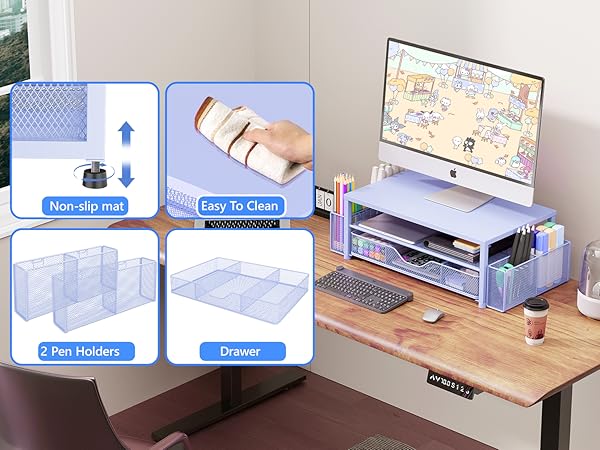 monitor stand for desk organizers and accessories computer stand riser office organization desktop 