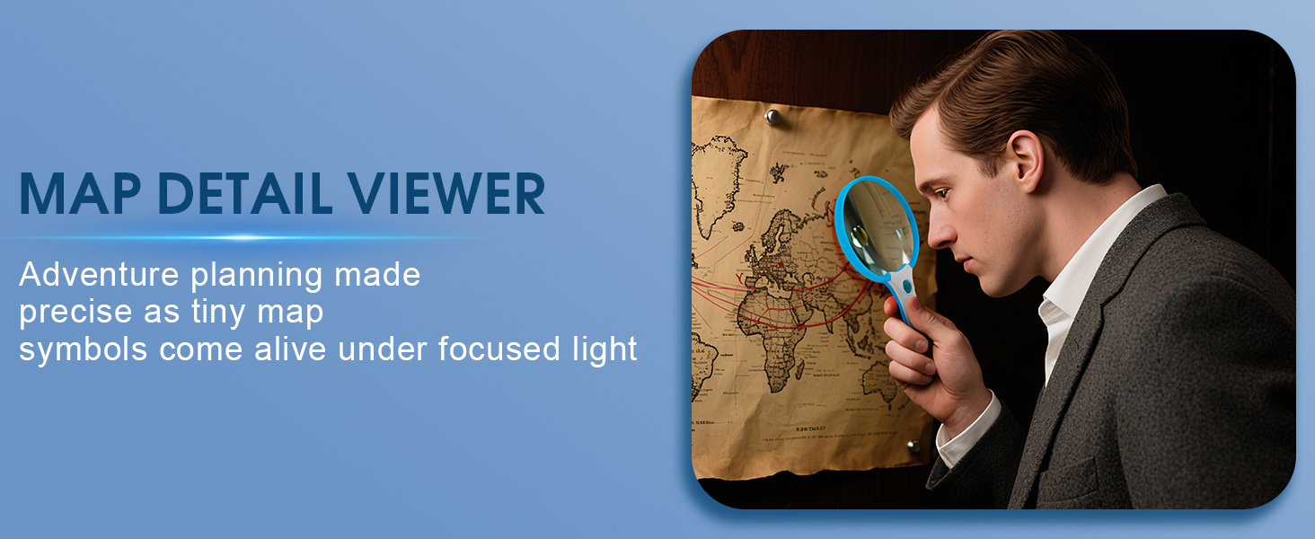 lighted magnifying glass