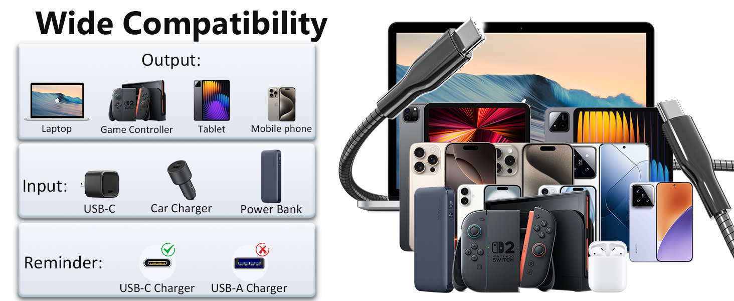 iphone charger metal cables