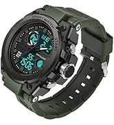 Mens Watch Military Sports Outdoor Waterproof Watches for Men Date Multi Function Tactics Alarm S...
