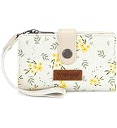 X Wrangler Small Wallet Women, Wristlet Rfid Blocking Wallets Large Capacity Bifold Wallet with C...