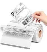 Phomemo Transparent Thermal Labels 4x6-100 Labels/Roll Clear Thermal Labels Self-Adhesive Thermal...