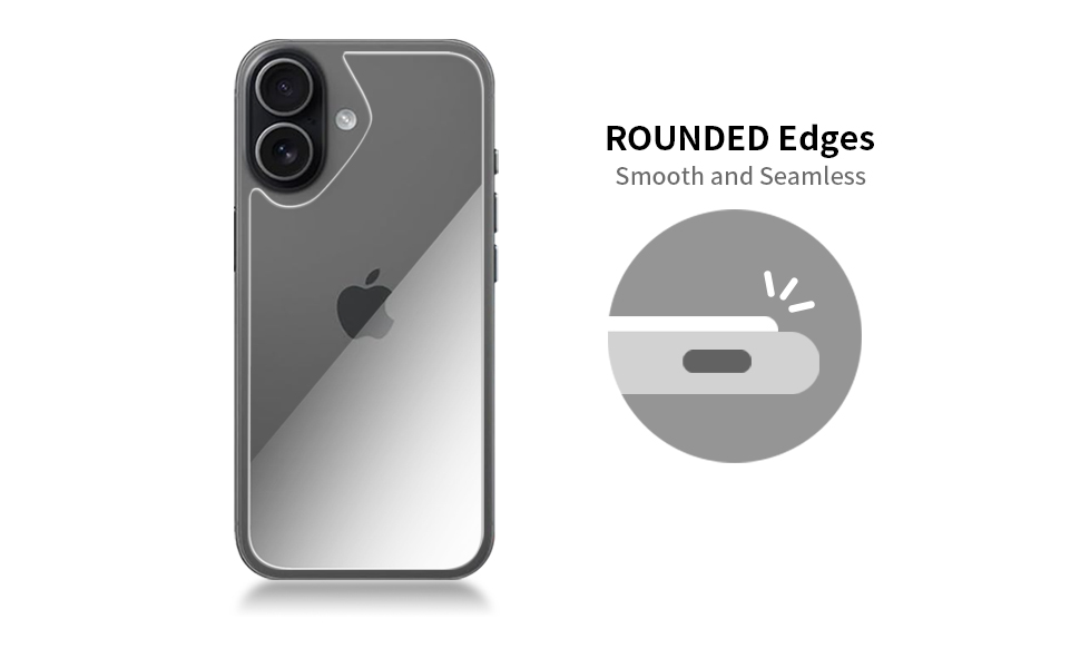 Glass Back Screen Protector iPhone 17 6.3 inch 2025 HD Back Tempered Glass rear glass protector