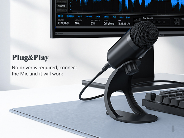 No driver is required, connectthe Mic and it will work