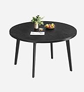 VASAGLE MAEZO Collection - Round Dining Table for 4-6 People, 47.2 Inches Circle Kitchen Table wi...