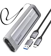 ORICO Aluminum M.2 NVMe SSD Enclosure, USB 3.2 Gen 2(10Gbps ) to Tool-Free NVMe PCI-E M.2 SSD Cas...