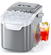 COWSAR Ice Maker Countertop, Portable Ice Makers Countertop, 26.5lbs/24Hrs, 8 Bullet Ice Cubes in...