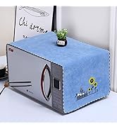YUZHANGHE Microwave Oven Cover Dust Oil Proof Cotton Linen Waterproof Fabric Cloth Machine Protec...