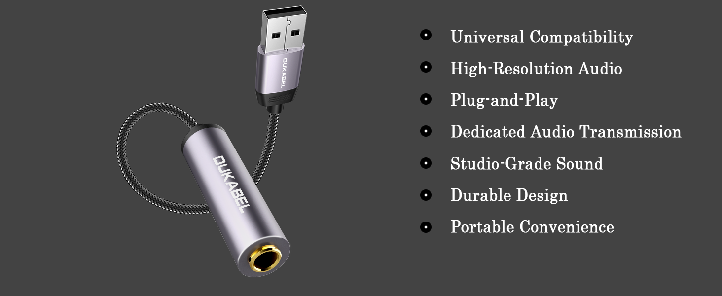 1/4 inch TRS USB adapter