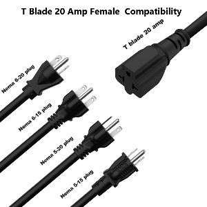 20 amp extension cord Heavy Duty Extension Cord ac plug adapter cable electric cord extension 20a