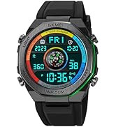 FANMIS Unisex Pedometer Watches Military Multifunctional 50M Waterproof Digital Outdoor Sports Watch