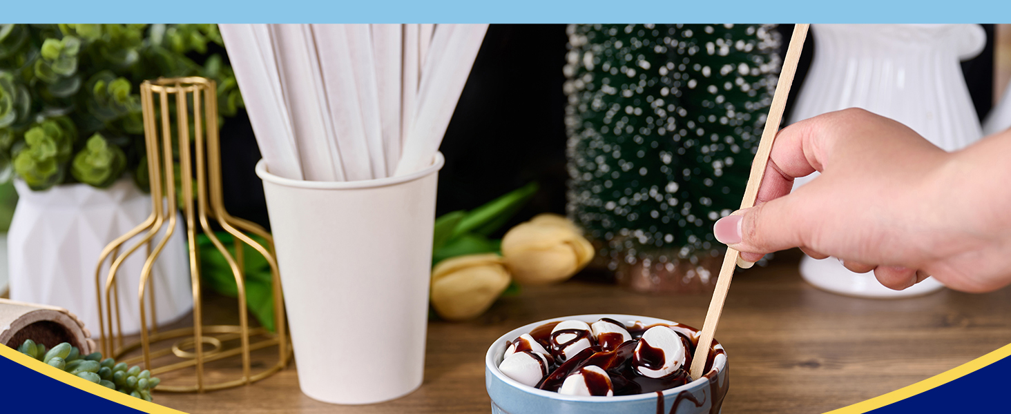 wooden coffee stirrers 7 in