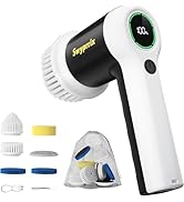Swyprrix Electric Bathroom Cleaning Brush, Cordless Spin Scrubber Full Body Waterproof IPX7 with ...