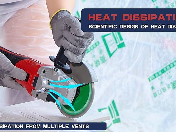 Angle grinder cordless battery lithium brushless motor cutting grinding cut tool power wood metal