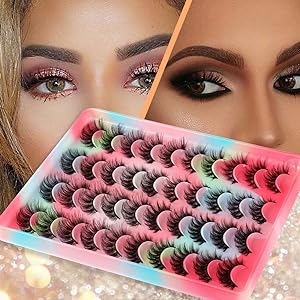 Dramatic Thick Faux Mink Eyelashes 20 Pairs