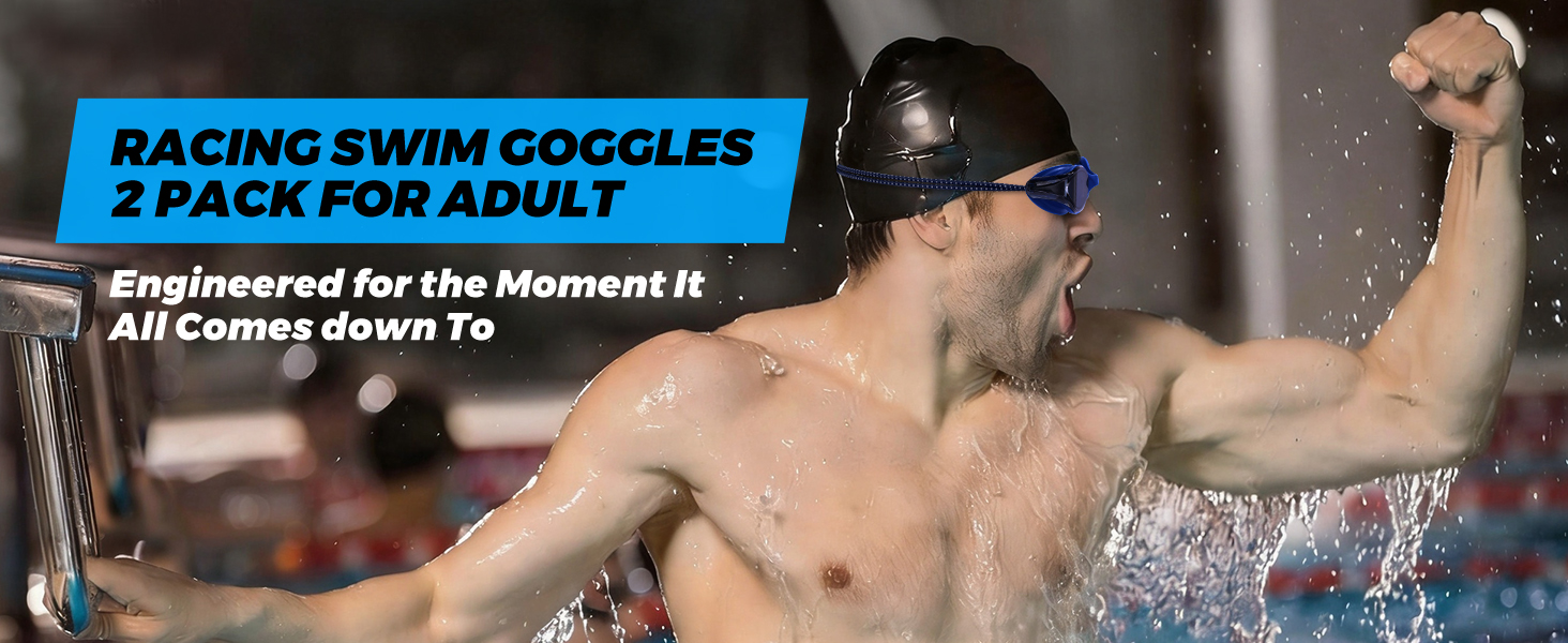 racing swimming goggles for adult