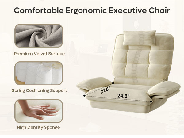 Bestier Velvet Executive Office Chair