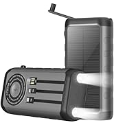 Solar Charger, 59800mAh Portable Power Bank for All Phones, Outdoor Waterproof Battery Pack Built...