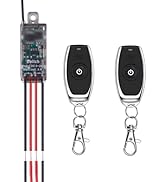 Meskliu Mini Remote Control Switch,DC 5V/12V/24V/ 5A Relay Wireless ON/Off Switch with164ft Long ...