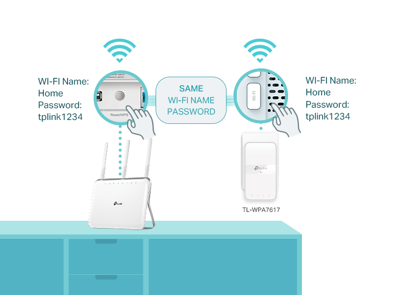 One Touch WI-Fi to Configure your Network Settings