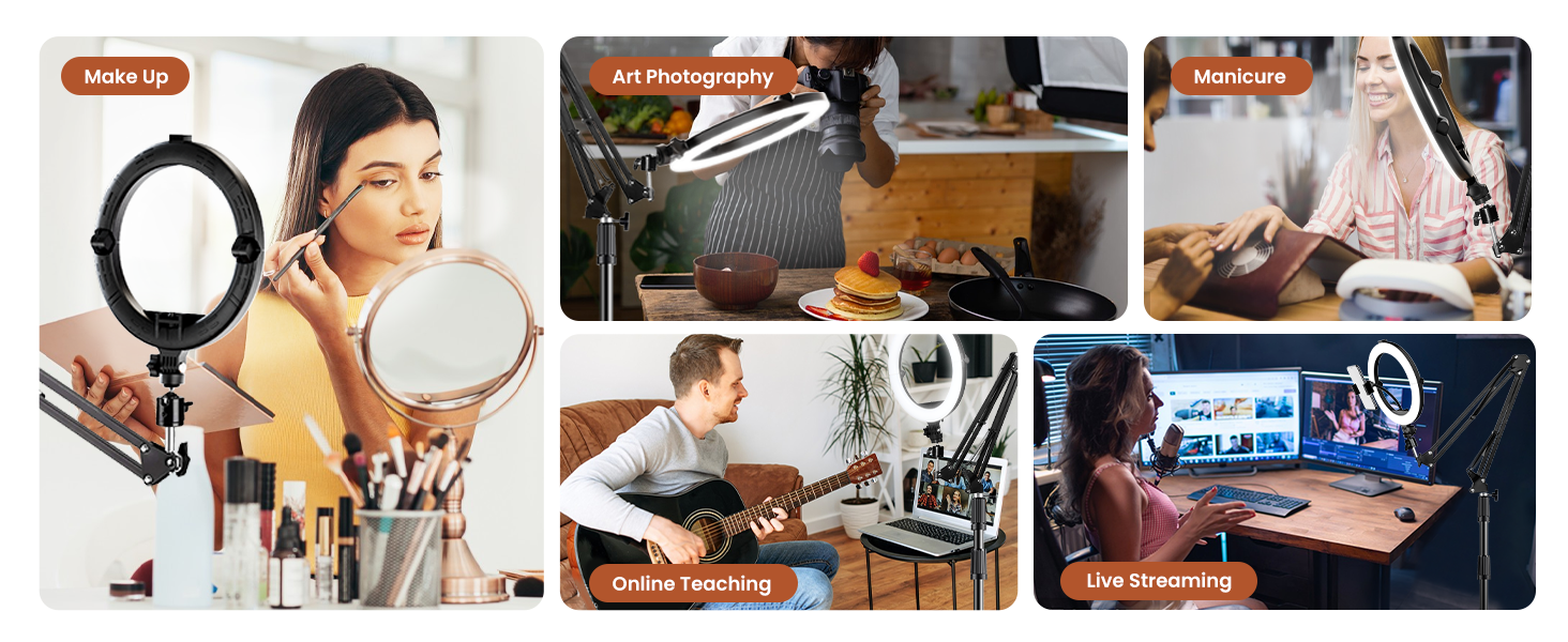 canvas lamp with phone holder