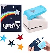 Star Punch | 1.4 inch Star Hole Punch | Portable Lever Action Craft Punches | Paper Puncher for C...