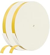 Egofix Weather Stripping Door Seal Strip,White Weatherproof Foam Tape Insulation for Sliding Door...