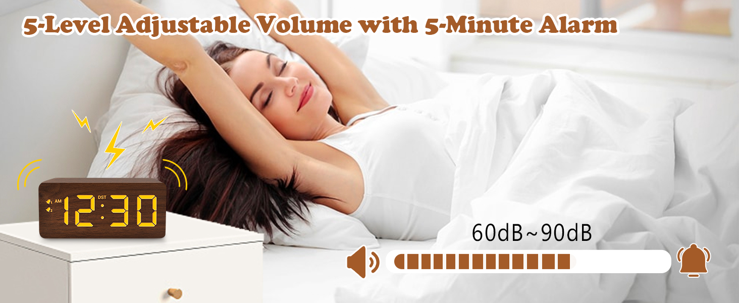 5 Levels Adjustable Volume