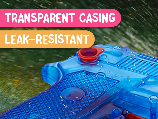 Playbees Water Gun product transparent casing leak resistant
