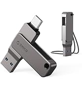 ORICO USB Flash Drive 150MB/S Metal Housing Swivel Design Support OTG Function 2 in 1 PenDrive 64...