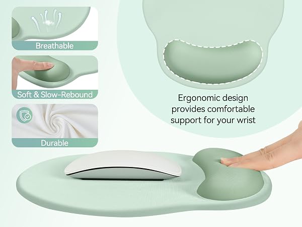 mouse mat with wrist rest