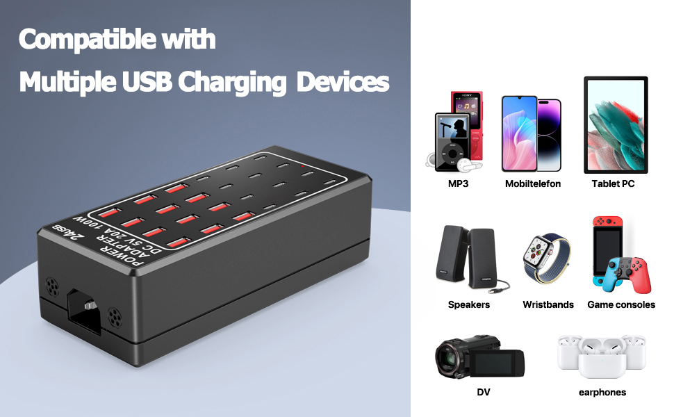 Charging Station USB 24 Port