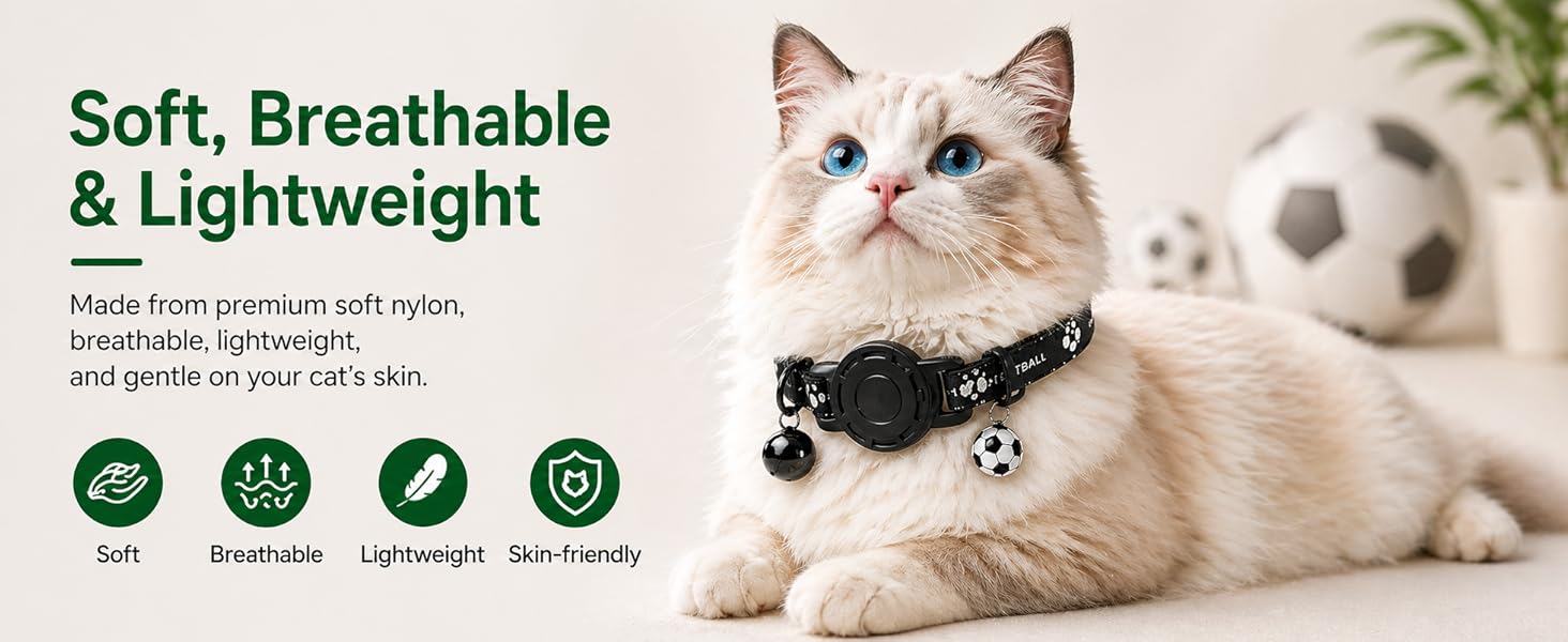 GPS Collar for Cats,Pet Tracker (Android Only) Smart tag